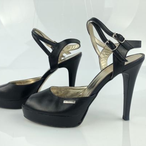 High Heel GF Ferre Peep Toe Platform Sandals Sz 8 - Picture 3 of 10